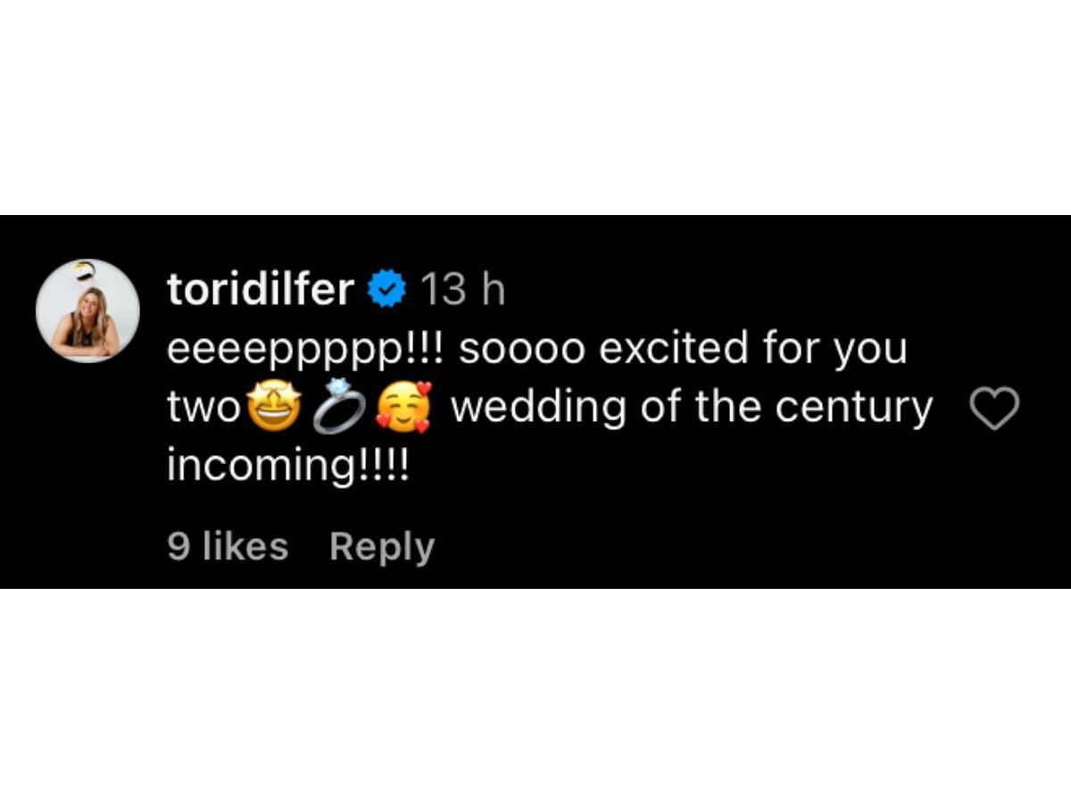 Stringer’s comment on Instagram/@clairechaussee